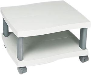 Safco 1861GR Wave Design Printer Stand, 2-Shelf, 20w x 17-1/2d x 11-1/2h, Charcoal Gray