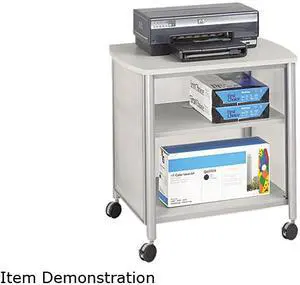 Safco Impromptu Machine Stand, 1-Shelf, 200lbs, 26-1/4 x 19-1/2 x 26-1/4, Silver/Gray