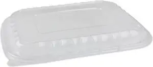 Pactiv EarthChoice Entree2Go Takeout Container Vented Lid, 11.75 x 8.75 x 0.98, Clear, Plastic, 200/Carton YCNV12X9PPDL