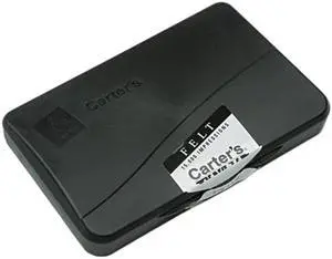 Carter's 21081 Felt Stamp Pad, 4 1/4 x 2 3/4, Black