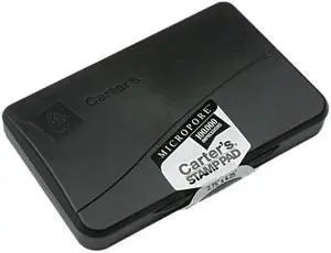 Carter's 21281 Micropore Stamp Pad, 4 1/4 x 2 3/4, Black