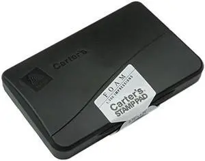 Carter's 21381 Foam Stamp Pad, 4 1/4 x 2 3/4, Black