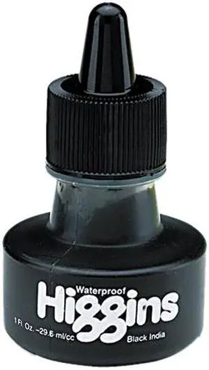 Higgins®
Higgins Waterproof India Ink for Art/Technical Pens, Black, 1 oz Bottle