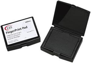 LEE 03027 Inkless Fingerprint Pad, 2-1/4 x 1-3/4, Black