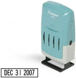 Xstamper ECO-GREEN 52112 VersaDater Line Dater, Message Dater, Pre-Inked, Black