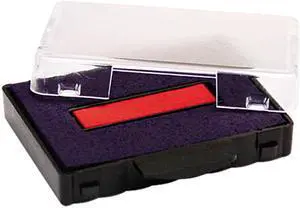 U. S. Stamp & Sign P5430BR Trodat T5430 Stamp Replacement Ink Pad, 1 x 1-5/8, Red/Blue