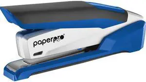 PaperPro 1118 inPOWER+ 28 Premium Desktop Stapler 28 Sheets Capacity - 210 Staple Capacity - Full Strip - 1/4" Staple Size - Blue, Silver