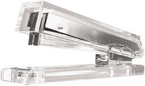 Kantek AD-80 Clear Acrylic Stapler, Sheet Capacity, Clear