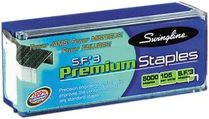 Swingline 35440 S.F. 3 Premium Chisel Point 105 Count Half Strip Staples, 5,000/Box