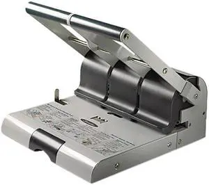 Swingline 74650 High Capacity Adjustable Punch, 2 - 3 Holes, Adjustable Centers, 160 Sheet Paper Capacity - Gray