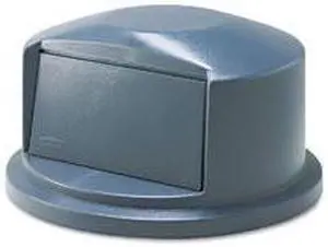 Rubbermaid Commercial                    Round Brute Dome Top Lid for 55 gal Waste Containers, 27 1/4" Diameter, Gray