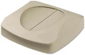 Rubbermaid Commercial                    Swing Top Lid for Untouchable Recycling Center, 16" Square, Beige
