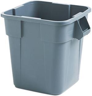 Rubbermaid Commercial 352600GY Brute Container, Square, Polyethylene, 28 gal, Gray