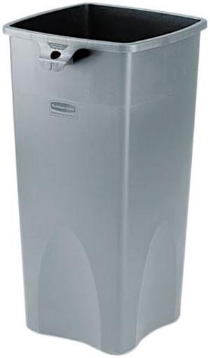 Rubbermaid Commercial 356988GY Untouchable Square Container, 23 Gallon, Gray