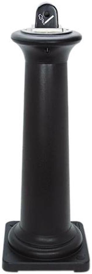 Rubbermaid Commercial 9W300BLA GroundsKeeper Tuscan Receptacle, 13 x 13 x 38 3/8, Black, 1 Each