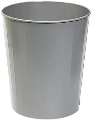 Safco 9604CH Fire-Safe Wastebasket, Round, Steel, 23 1/2 qt, Charcoal