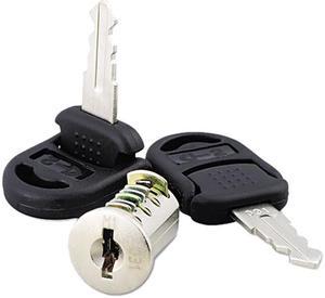 Alera VA50-1111 Core Removable Lock and Key Set, Silver, Two Keys/Set