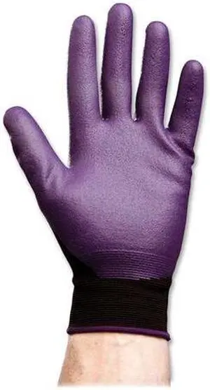 KIMBERLY-CLARK PROFESSIONAL* 40227 KLEENGUARD G40 Foam Coated Nitrile/Nylon Gloves, Large/Size 9, Purple, 12 Pair