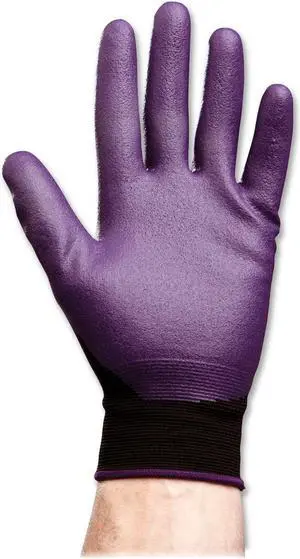 KIMBERLY-CLARK PROFESSIONAL* 40228 KLEENGUARD G40 Foam Coated Nitrile/Nylon Gloves, X-Large/Size 10, PE, 12 Pair