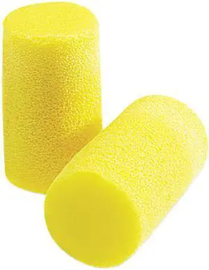 E·A·R 3101101 Classic Grande Ear Plugs in Pillow Paks, PVC Foam, Yellow, 200 Pairs/Box