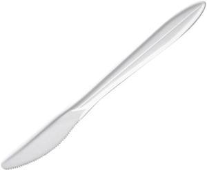 Dawn K6BW Style Setter Mediumweight Plastic Knives, White, 1000/Carton