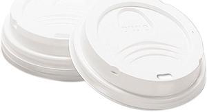 Dixie 9538DX Drink-Thru Lid, Fits 8-oz. Hot Drink Cups, White, 1000/Carton