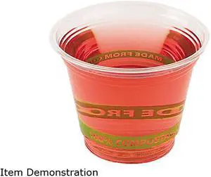 Eco-Products EPCC9SGS GreenStripe Renewable Resource Compostable Cold Drink Cups, 9 oz., Clr, 1000/Ctn