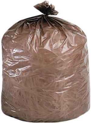 Stout G3036B80 Eco-Degradable Plastic Trash Bag, 20-30gal, .8mil, 30 x 36, Brown (Box of 60)