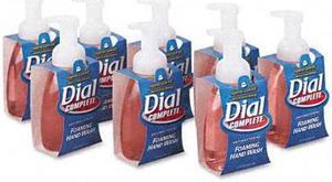 Dial 02936CT Complete Foaming Hand Wash, Unscented Liquid, 7.5 oz Pump Bottle, 8/Carton