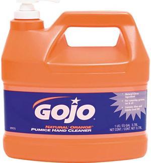 GOJO 0955-04EA Natural Orange Pumice Hand Cleaner, Orange Citrus, 1 gal Pump