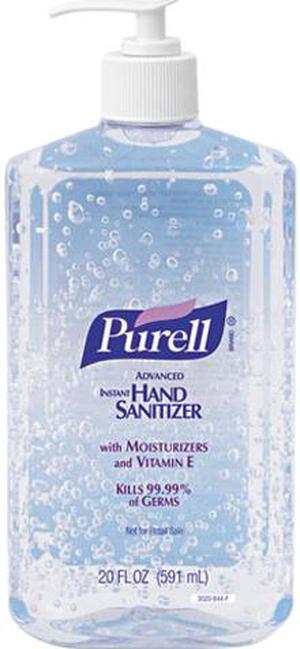 PURELL 3023-12 Hand Sanitizer, 20-oz. Pump Bottle, 12/Carton