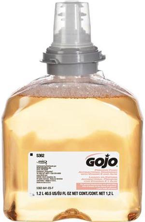 GOJO 5362-02 Premium Foam Antibacterial Hand Wash, Fresh Fruit Scent, 1200ml