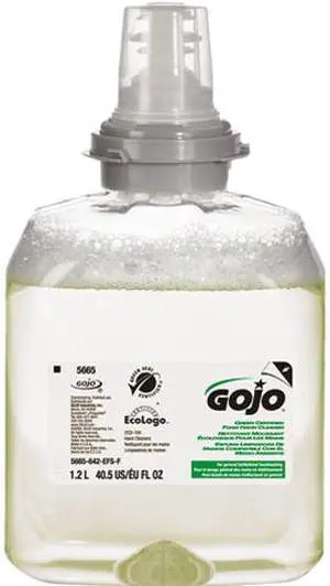 GOJO 5665-02 TFX Green Certified Foam Hand Cleaner Refill, Unscented, 1200ml