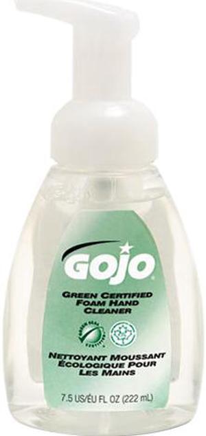GOJO 5715-06 Green Certified Foam Soap, Fragrance-Free, Clear, 7.5 oz. Pump Bottle