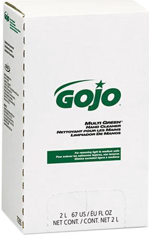 GOJO 7265 MULTI GREEN Hand Cleaner Refill, 2000 mL, Citrus Scent, Green, 4/Carton