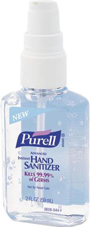 PURELL 9606-24 Instant Hand Sanitizer, 2-oz. Personal Pump Bottle, 24/Carton
