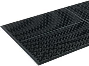 Crown                                    Safewalk-Light Heavy-Duty Anti-Fatigue Mat, Rubber, 36 x 60, Black