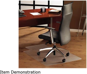 Ultimat® Polycarbonate Lipped Chair Mat for Hard Floor - 48" x 53" FR1213419LR Ultimat® Polycarbonate Lipped Chair Mat for Hard Floor - 48" x 53" FR1213419LR