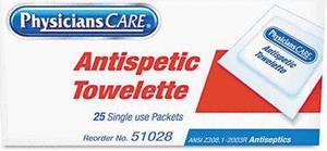PhysiciansCare by First Aid Only Antiseptic Towels, 25 Towels/Box