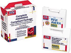 First Aid Only 228-CP First Aid Kit for 50 People, 229 Pieces, ANSI/OSHA Compliant, Plastic Case