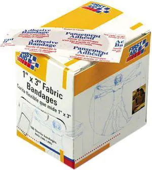 Fabric Bandages,1 x 3, 100/Box