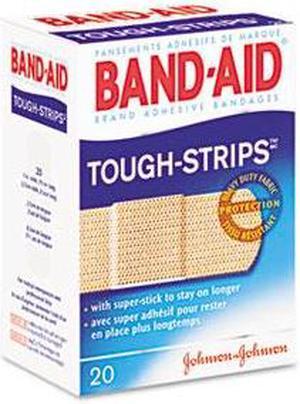 Flexible Fabric Adhesive Tough Strip Bandages, 1 x 3-1/4, 20/Box