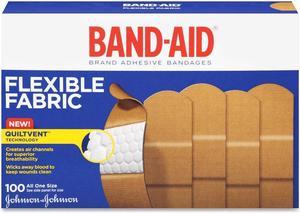 Flexible Fabric Adhesive Bandages,1 x 3, 100/Box