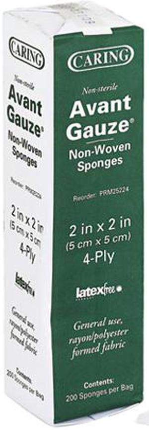 Medline PRM25224 Gauze Sponges, 2 x 2, 4-ply, Nonsterile, 200 Sponges/Box