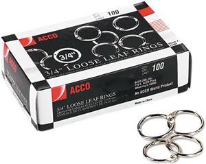 ACCO 72320 Smooth Standard Paper Clip, 3, Silver, 100/Box, 10 Boxes/Pack