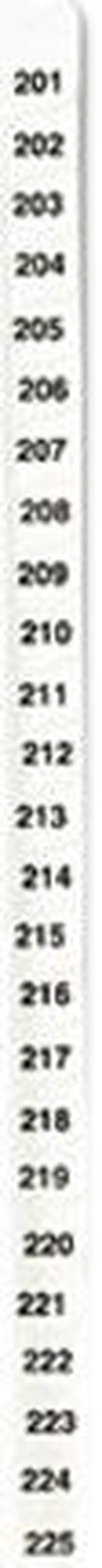 Avery 01338 Avery-Style Legal Side Tab Divider, Title: 201-225, Letter, White, 1 Set