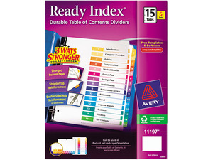 thumbnail image 2 of Binding Supplies Diary Book Sticker Binder Index Separator Binder Index Dividers 2 of 14