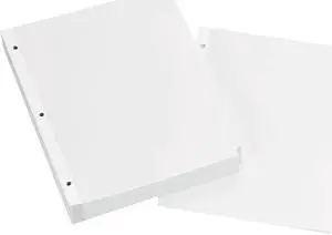 Avery 11507 Write-On Plain Tab Dividers, 8-Tab, Letter, White, 24 Sets/Box