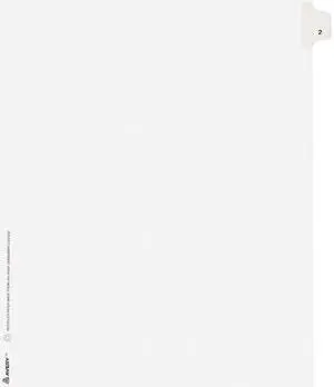 Avery 11912 Avery-Style Legal Side Tab Divider, Title: 2, Letter, White, 25/Pack