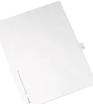 Avery 82209 Allstate-Style Legal Side Tab Divider, Title: 11, Letter, White, 25/Pack